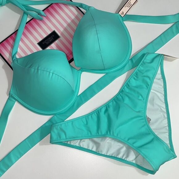 🔥🏖🆕Victoria Secret swimsuit The Hottie Halter - Picture 1 of 11